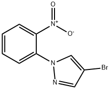 4-Bromo-1-(2-nitrophenyl)-1H-pyrazole 구조식 이미지