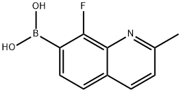 8-Fluoro-2-methylquinolin-7-ylboronic acid 구조식 이미지