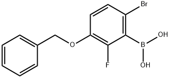 3-(Benzyloxy)-6-bromo-2-fluorophenylboronic acid Structure
