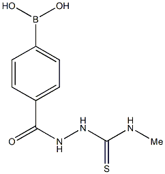 4-(2-(Methylcarbamothioyl)hydrazinecarbonyl)phenylboronic acid Structure