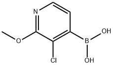 3-Chloro-2-methoxypyridin-4-ylboronic acid 구조식 이미지