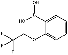 2-(2,2,2-Trifluoroethoxy)phenylboronic acid 구조식 이미지