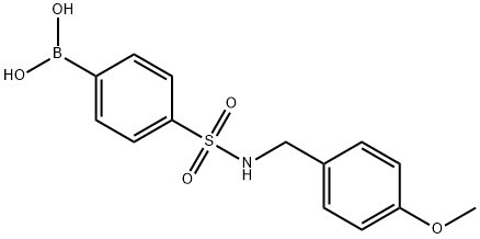N-4-methoxybenzyl 4-boronobenzenesulfonamide Structure