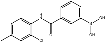 3-(2-Chloro-4-methylphenylcarbamoyl)phenylboronic acid 구조식 이미지