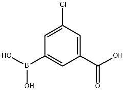 3-Borono-5-chlorobenzoic acid 구조식 이미지