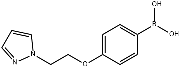 4-(2-(1H-Pyrazol-1-yl)ethoxy)phenylboronic acid Structure