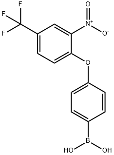 4-(4-boronophenoxy)-3-nitrobenzotrifluoride Structure