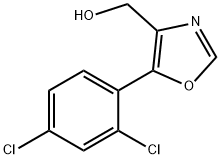 5-(2,4-Dichlorophenyl)-4-hydroxymethyloxazole 구조식 이미지