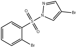 4-Bromo-1-(2-bromophenylsulfonyl)-1H-pyrazole 구조식 이미지