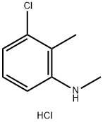 N-Methyl 3-chloro-2-methylaniline, HCl 구조식 이미지