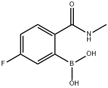5-fluoro-2-(methylcarbamoyl)phenylboronic acid 구조식 이미지