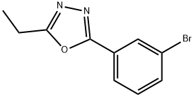 2-(3-Bromophenyl)-5-ethyl-1,3,4-oxadiazole Structure