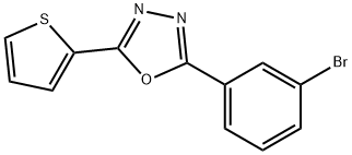 2-(3-Bromophenyl)-5-(thien-2-yl)-1,3,4-oxadiazole Structure