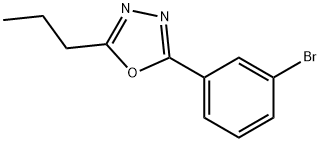 2-(3-Bromophenyl)-5-propyl-1,3,4-oxadiazole 구조식 이미지