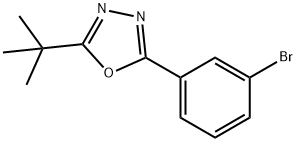 2-(3-Bromophenyl)-5-(tert-butyl)-1,3,4-oxadiazole Structure