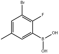 3-Borono-5-bromo-4-fluorotoluene Structure