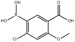 5-Borono-4-chloro-2-methoxybenzoic acid 구조식 이미지
