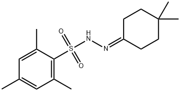N'-(4,4-Dimethylcyclohexylidene)-2,4,6-trimethylbenzenesulfonohydrazide Structure