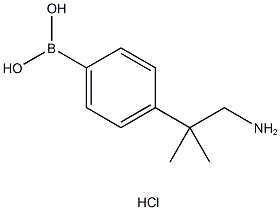 4-(1-Amino-2-methylpropan-2-yl)phenylboronic acid, HCl 구조식 이미지