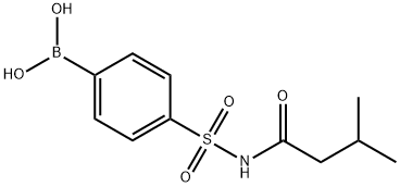 4-(N-(3-Methylbutanoyl)sulfamoyl)phenylboronic acid 구조식 이미지