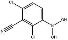 2,4-Dichloro-3-cyanophenylboronic acid 구조식 이미지
