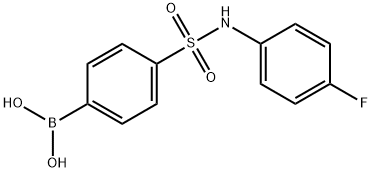 4-(N-(4-Fluorophenyl)sulfamoyl)phenylboronic acid 구조식 이미지