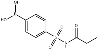 4-(N-Propionylsulfamoyl)phenylboronic acid 구조식 이미지