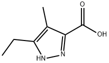 1H-Pyrazole-3-carboxylic  acid,  5-ethyl-4-methyl- 구조식 이미지