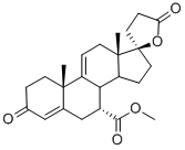 (7a,17a)-17-Hydroxy-3-oxo-pregna-4,9(11)-diene-7,21-dicarboxylicacid g-lactone methyl ester Structure