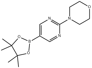2-(4-MORPHOLINO)PYRIMIDINE-5-BORONIC ACID PINACOL ESTER Structure