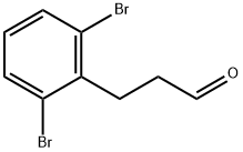 Benzenepropanal, 2,6-dibroMo- Structure