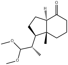 (1R,3aR,7aR)-1-[(1S)-2,2-DiMethoxy-1-Methylethyl]octahydro-7a-Methyl-4H-inden-4-one Structure