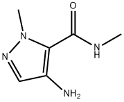 1H-Pyrazole-5-carboxamide,  4-amino-N,1-dimethyl- Structure