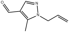 1-ALLYL-5-METHYL-1H-PYRAZOLE-4-CARBALDEHYDE 구조식 이미지