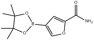 2-CarbaMoylfuran-4-boronic acid pinacol ester, 96% Structure