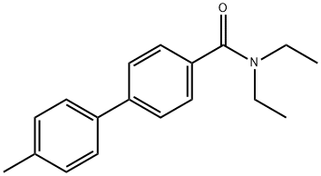 N,N-Diethyl-4'-methylbiphenyl-4-carboxamide 구조식 이미지