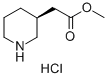 (S)-METHYL 3-PIPERIDINE-ACETATE HCL Structure