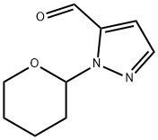 2-(TETRAHYDRO-PYRAN-2-YL)-2H-PYRAZOLE-3-CARBALDEHYDE 구조식 이미지