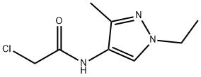 2-chloro-N-(1-ethyl-3-methyl-1H-pyrazol-4-yl)acetamide(SALTDATA: FREE) Structure