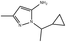 2-(1-CYCLOPROPYL-ETHYL)-5-METHYL-2H-PYRAZOL-3-YLAMINE Structure