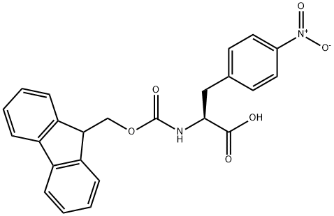 Fmoc-4-nitro-L-phenylalanine 구조식 이미지
