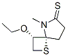 1-Thia-5-azaspiro[3.4]octane-6-thione,3-ethoxy-5-methyl-,cis-(9CI) Structure