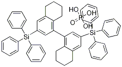 R-3,3'-Bis(triphenylsilyl)-5,5',6,6',7,7',8,8'-Octahydro-1,1'-bi-2-naphthyl phosphate Structure