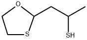 2-Methyl-1,3-oxathiolane-2-ethanethiol 구조식 이미지