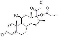 21-Chloro-16β-Methyl-17-(1-oxopropoxy)pregna-1,4-diene-3,20-dione Structure