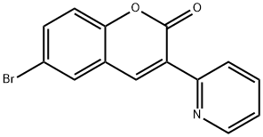 6-bromo-3-pyridin-2-yl-chromen-2-one Structure