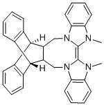 (12a,18a)-5,6,12,12a,13,18,18a,19-Octahydro-5,6-dimethyl-13,18[1',2']-benzenobisbenzimidazo [1,2-b:2',1'-d]benzo[i][2.5]benzodiazocine 구조식 이미지