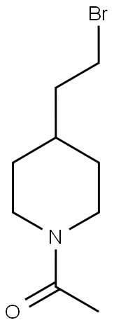 ETHANONE,1-[4-(2-BROMOETHYL)-1-PIPERIDINYL]- Structure