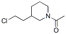 Ethanone,  1-[3-(2-chloroethyl)-1-piperidinyl]- Structure