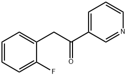 2-(2-fluoro-phenyl)-1-pyridin-3-yl-ethanone 구조식 이미지